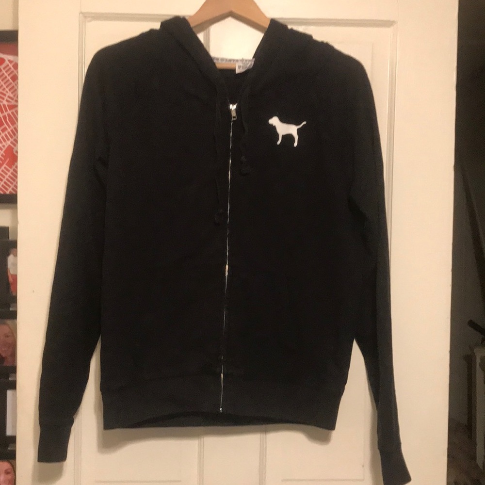 PINK Black Full Zip